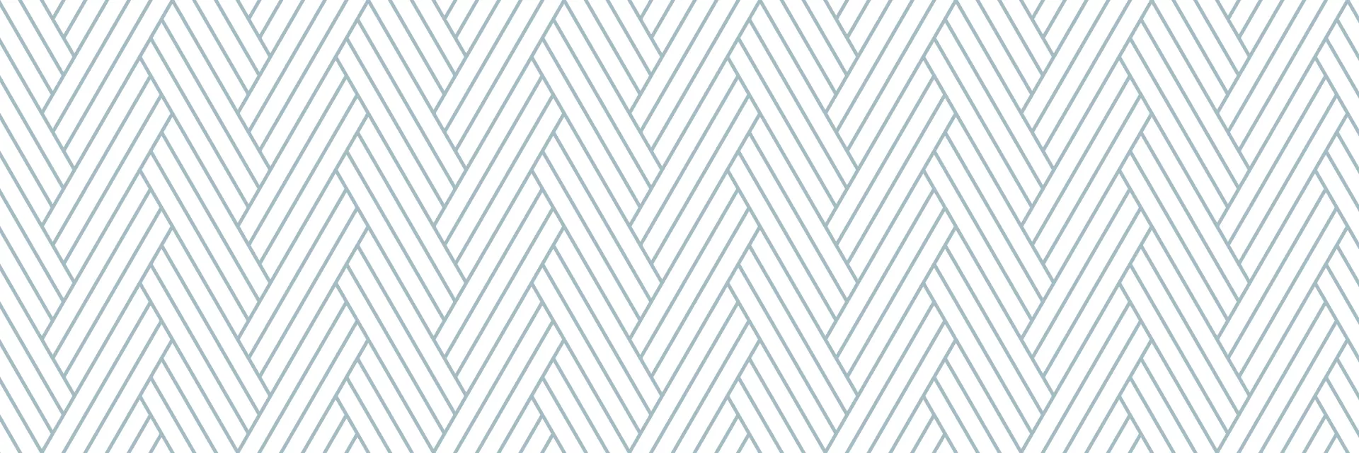 Light blue herringbone pattern graphic on a white background.