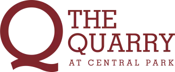 Logo: A large red stylized Q next to the words THE QUARRY, and below that, AT CENTRAL PARK.